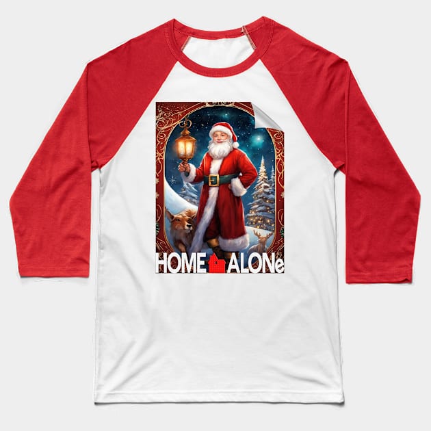 home alone merry christmas new version poster style 4 Baseball T-Shirt by namanaaya